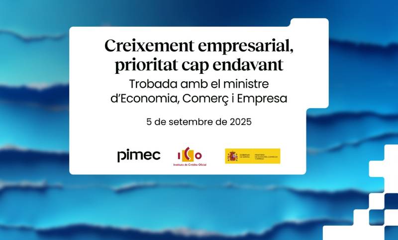 El ministre Carlos Cuerpo participarà en una trobada a Pimec per a abordar noves fórmules de finançament empresarial